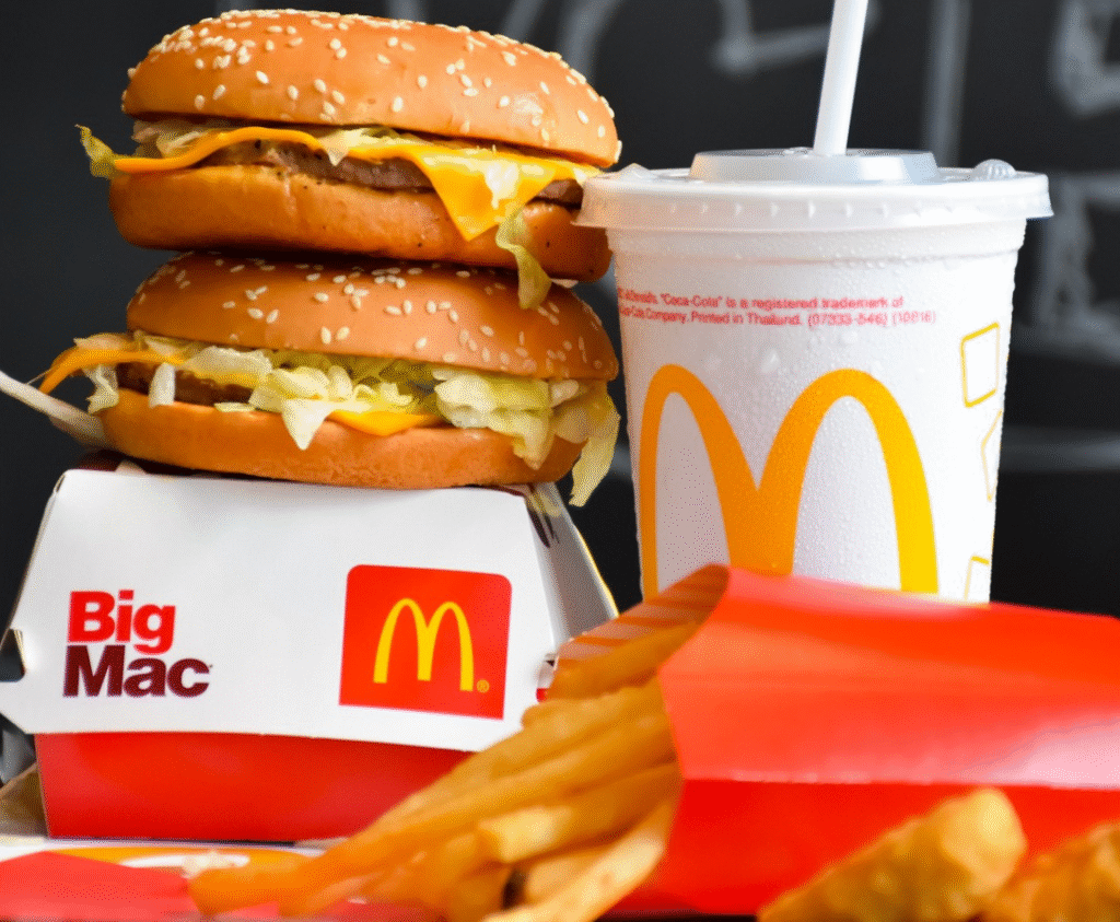 McDonald’s billboard reading As Featured In The Fifth Element as part of 2025 global campaign
